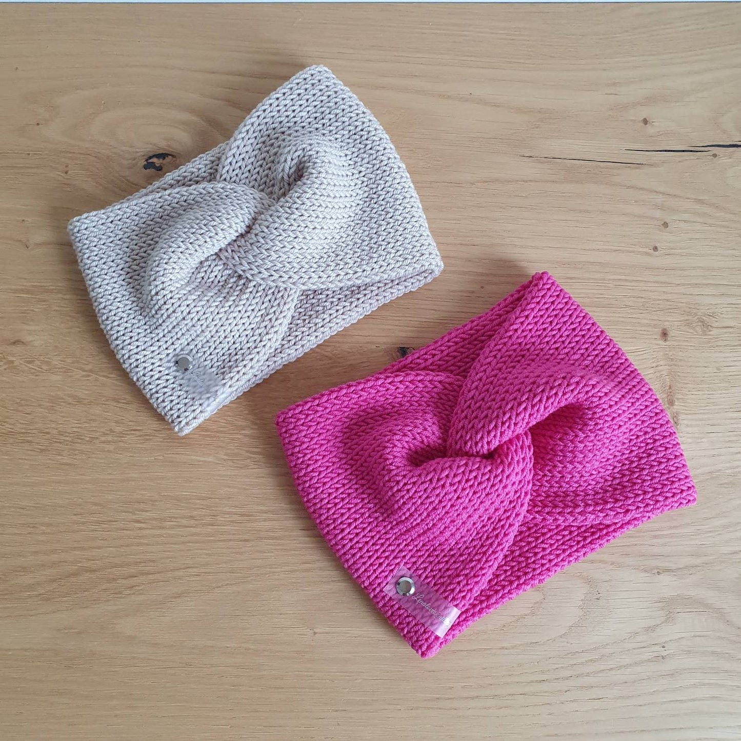 Stirnband Twist aus 100 % Merinowolle