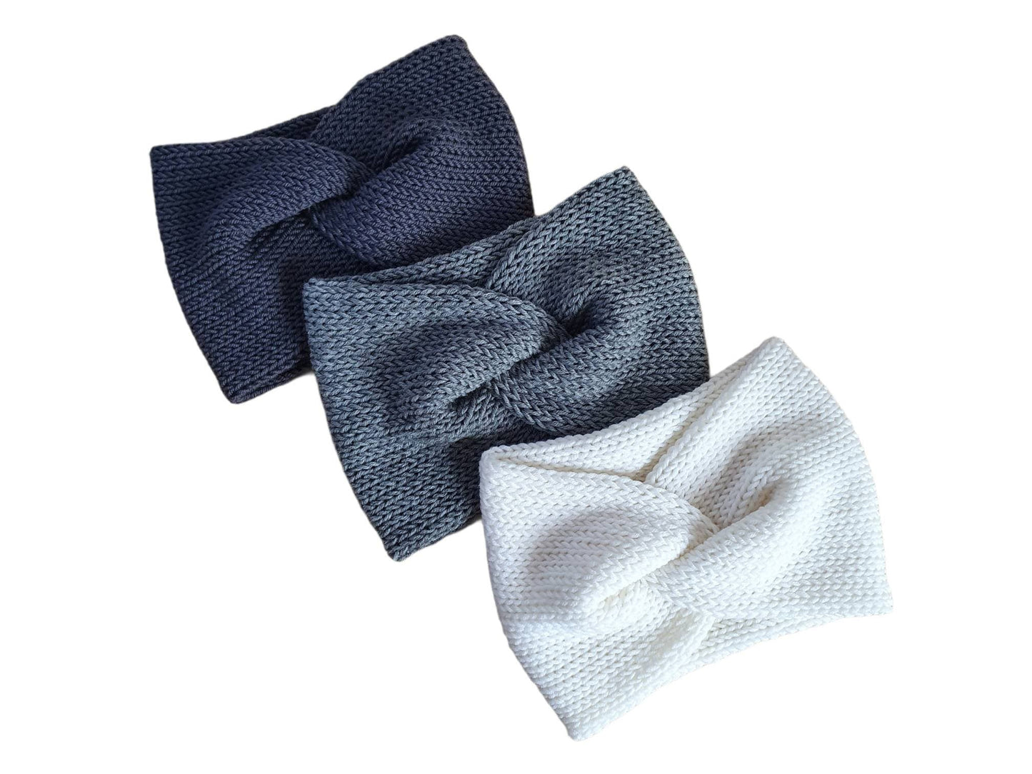 Stirnband Twist aus 100 % Merinowolle