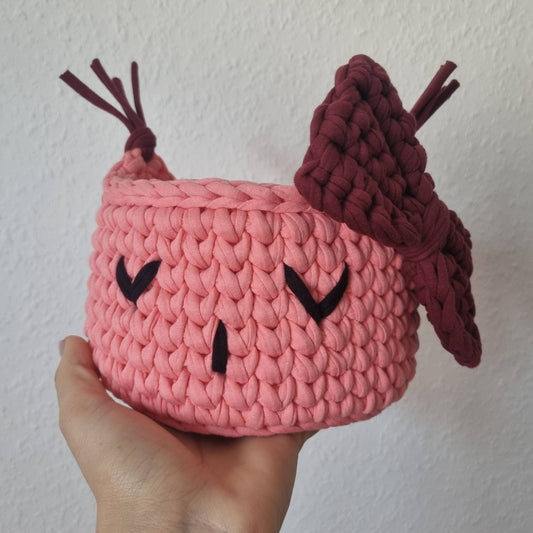 Handmade owl basket