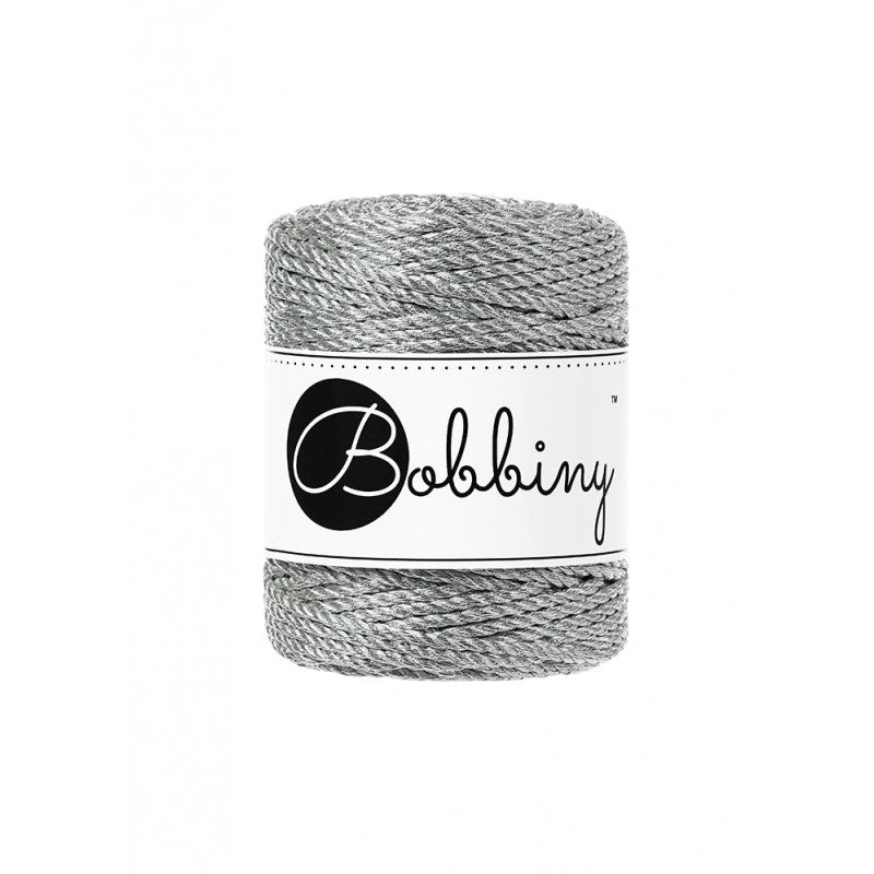 Bobbiny Metallic Makramee Garn 50m 3mm 3PLY