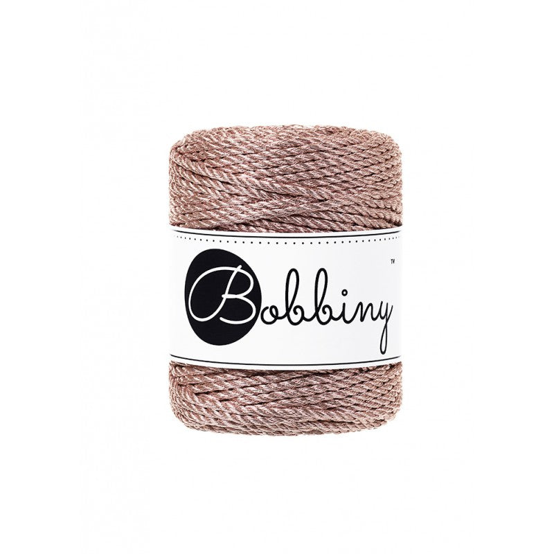Bobbiny Metallic Makramee Garn 50m 3mm 3PLY