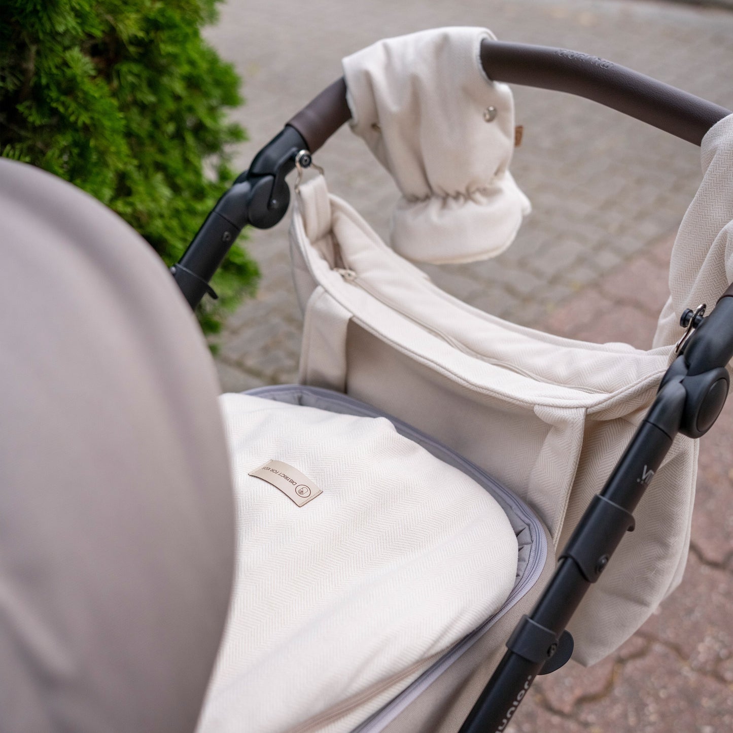 Wickeltasche Kaschmir elegante Kinderwagen-Tasche | Mom bag