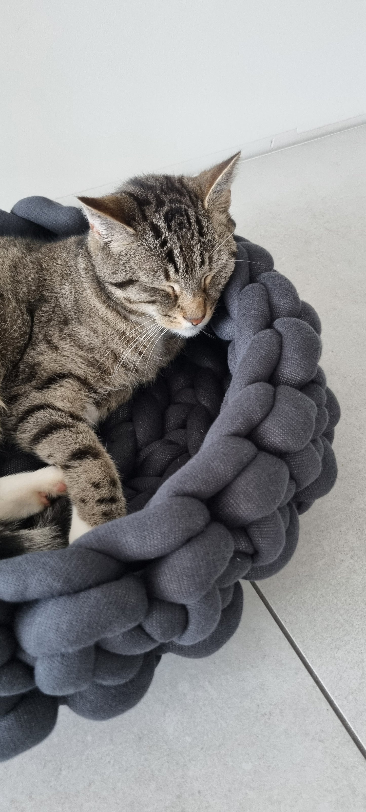 Cat Bed Cat Basket Dog Bed Dog Basket Chunky Coarse Knitted Soft Upholstered