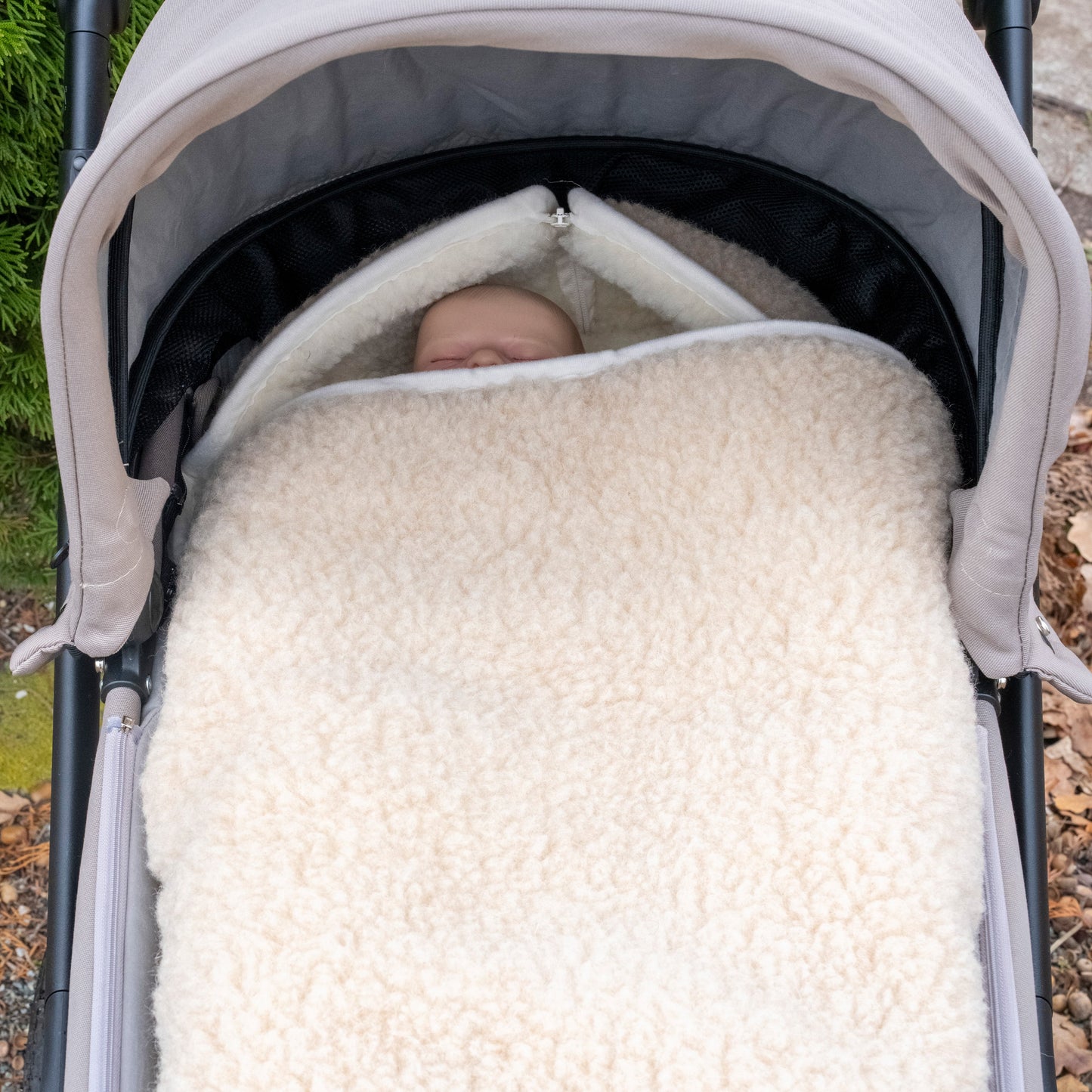 Winterfußsack Schlafsack Merinowolle – für Babywanne & Kinderwagen