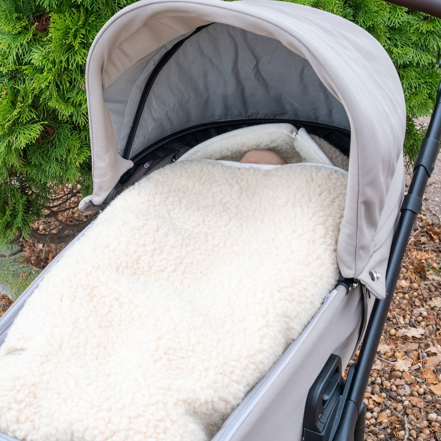 Winterfußsack Schlafsack Merinowolle – für Babywanne & Kinderwagen