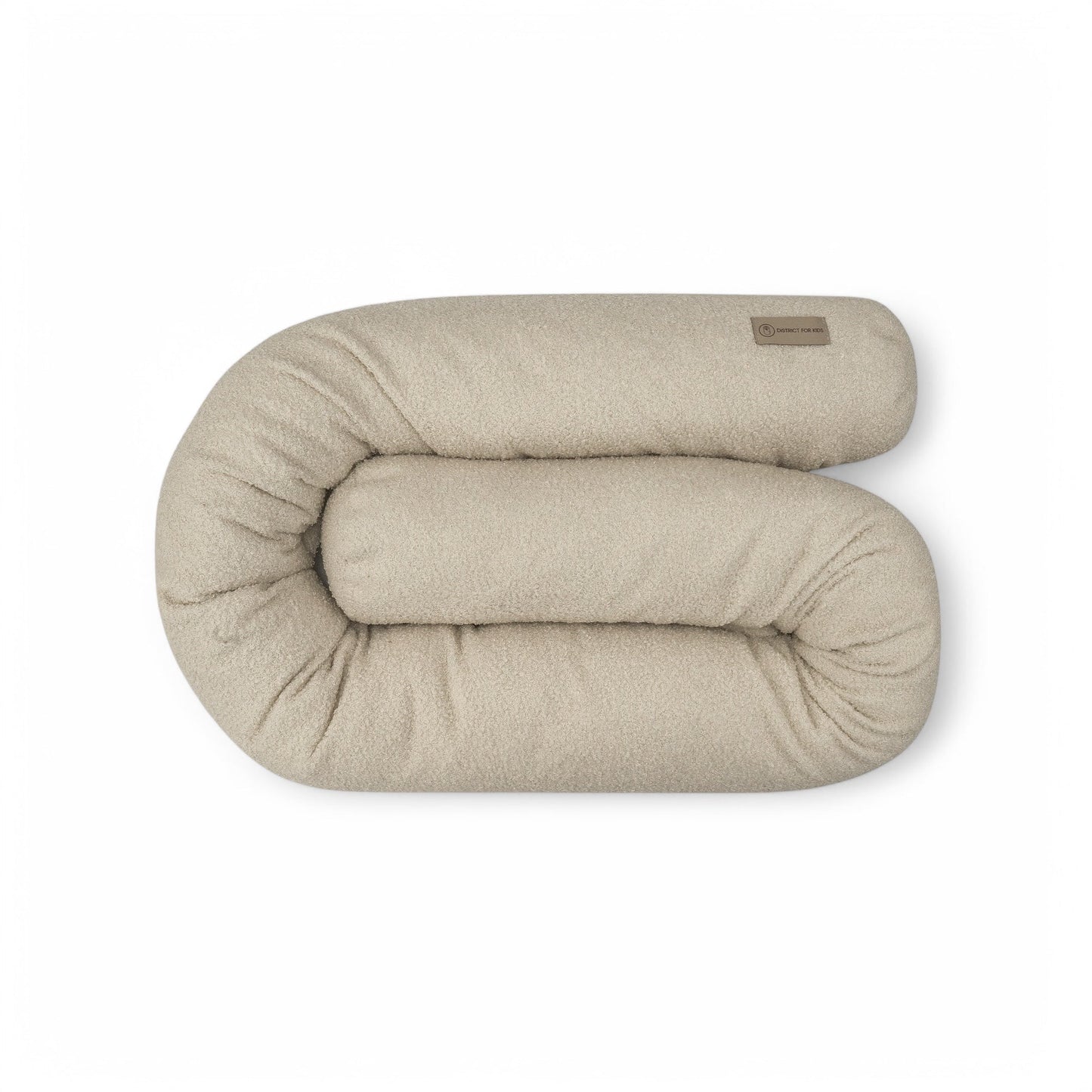 Bettschlange einsträngig Teddystoff Bouclé – Schutz & Vielseitig