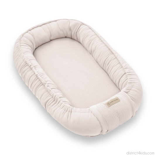 Babynestchen Musselin – Weicher mitwachsender Baby Kokon