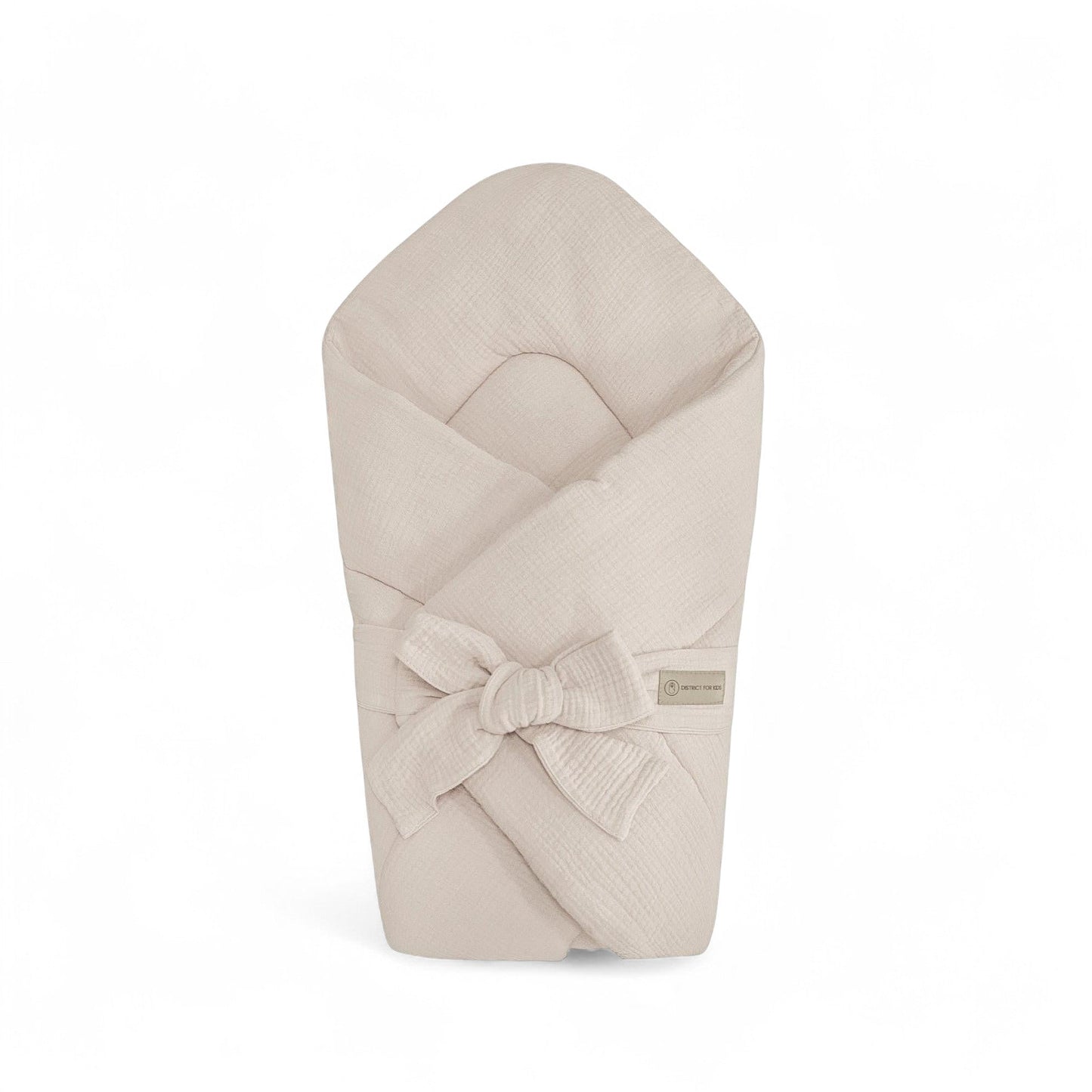 Babyhörnchen Musselin mit Schleife – Kuschelige Puckdecke & Einschlagdecke