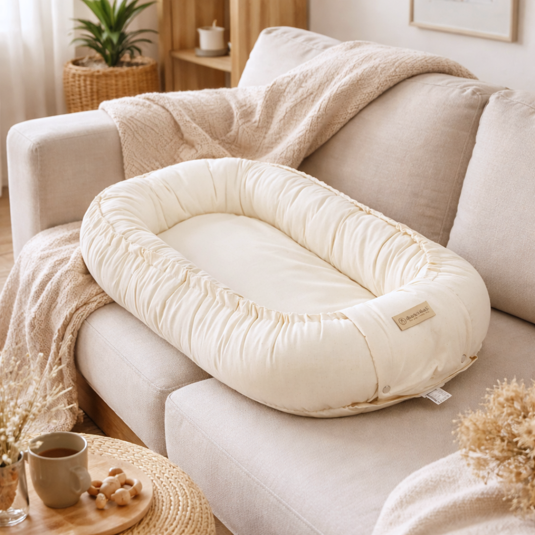 Babynestchen Bio Baumwolle – mitwachsender & nachhaltiger Baby-Kokon