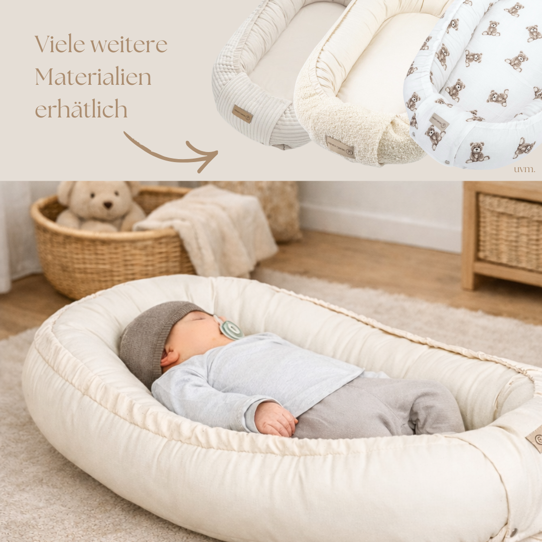 Babynestchen Bio Baumwolle – mitwachsender & nachhaltiger Baby-Kokon