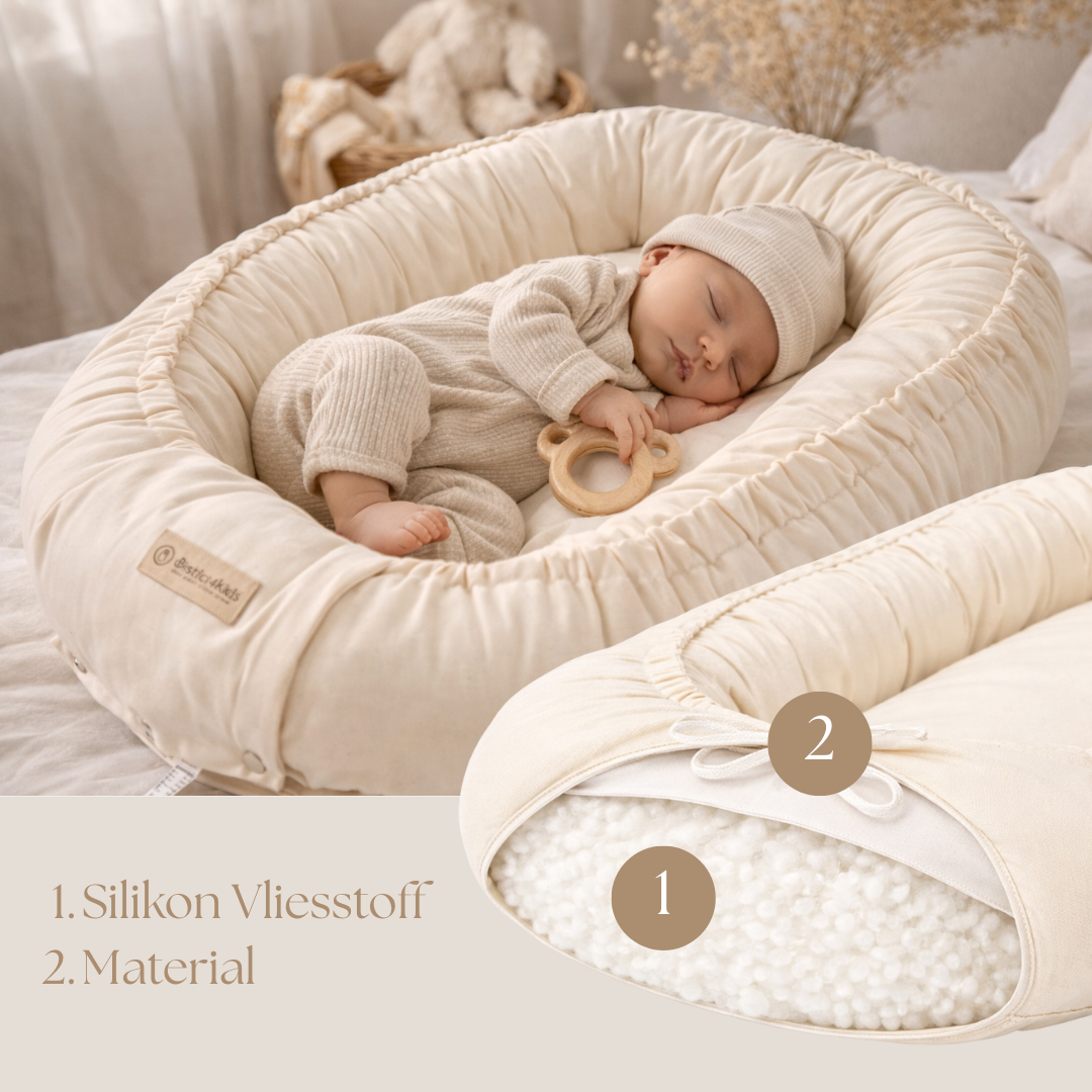 Babynestchen Bio Baumwolle – mitwachsender & nachhaltiger Baby-Kokon