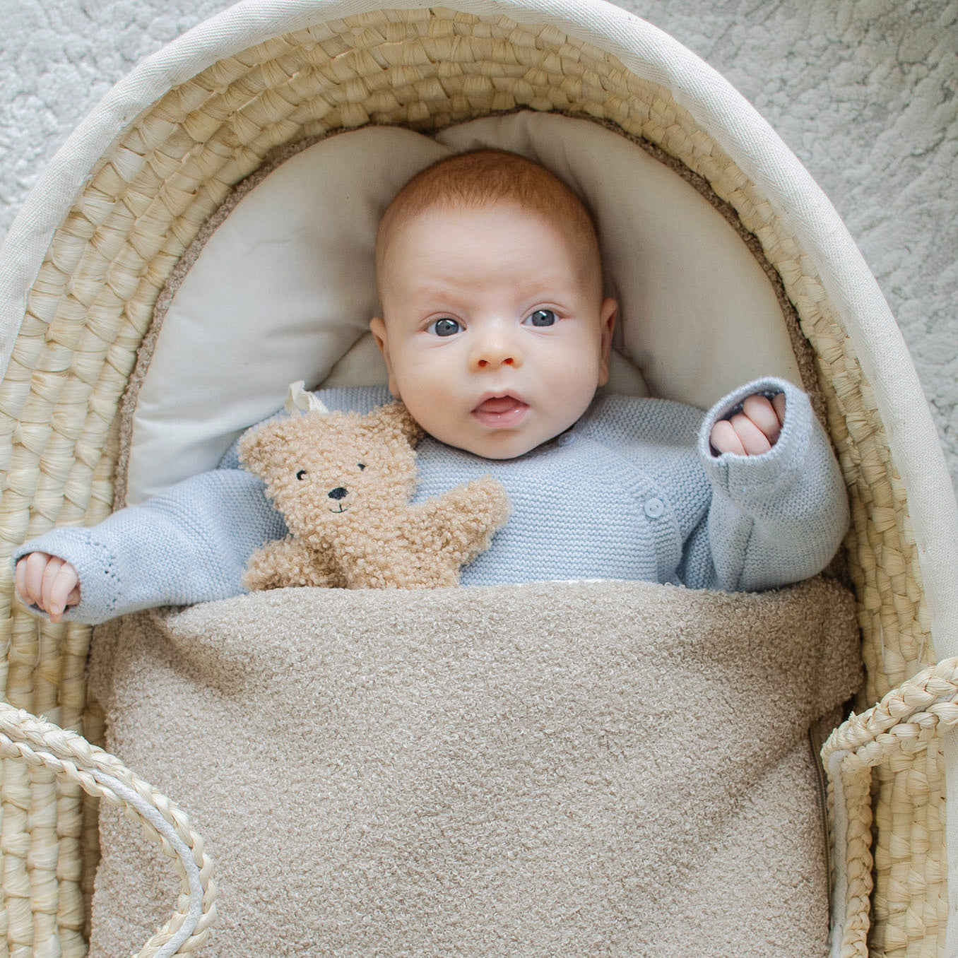 Babyschlafsack Sleepy Teddystoff Bouclé - kuscheliger Ganzjahresschlafsack
