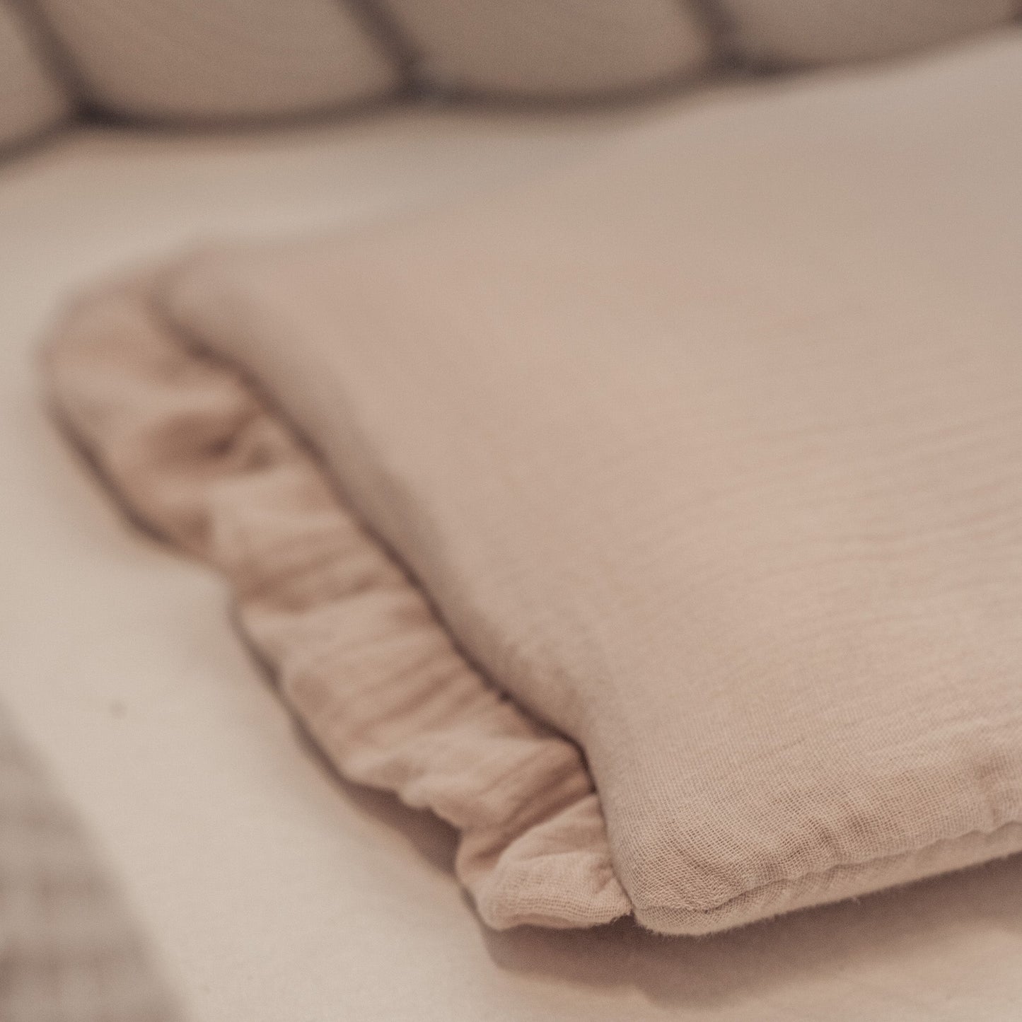 Bettwäsche gebrauchsfertig Musselin Rüschen – Weich & Atmungsaktiv