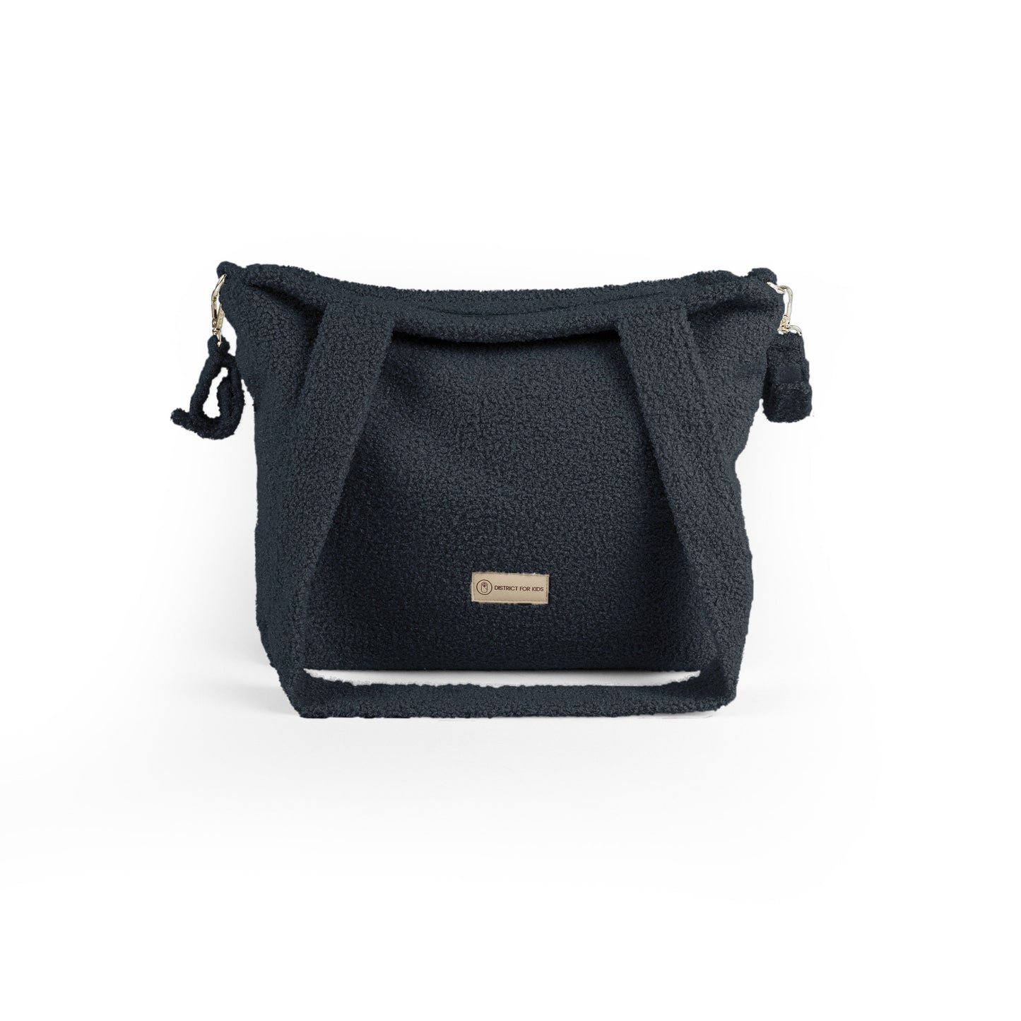 Wickeltasche Bouclé Teddystoff für den Kinderwagen - Mom bag