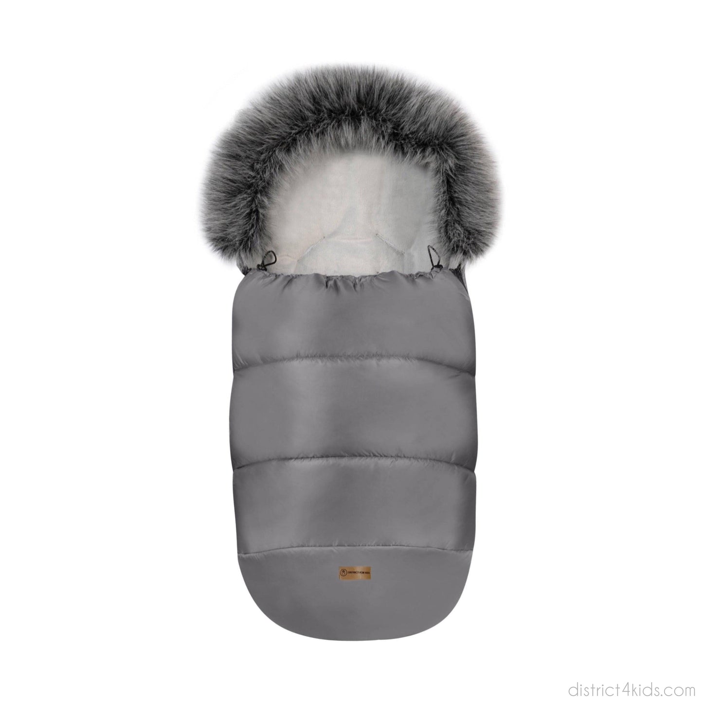 Winterfußsack wasserabweisend mit Fell – für Kinderwagen