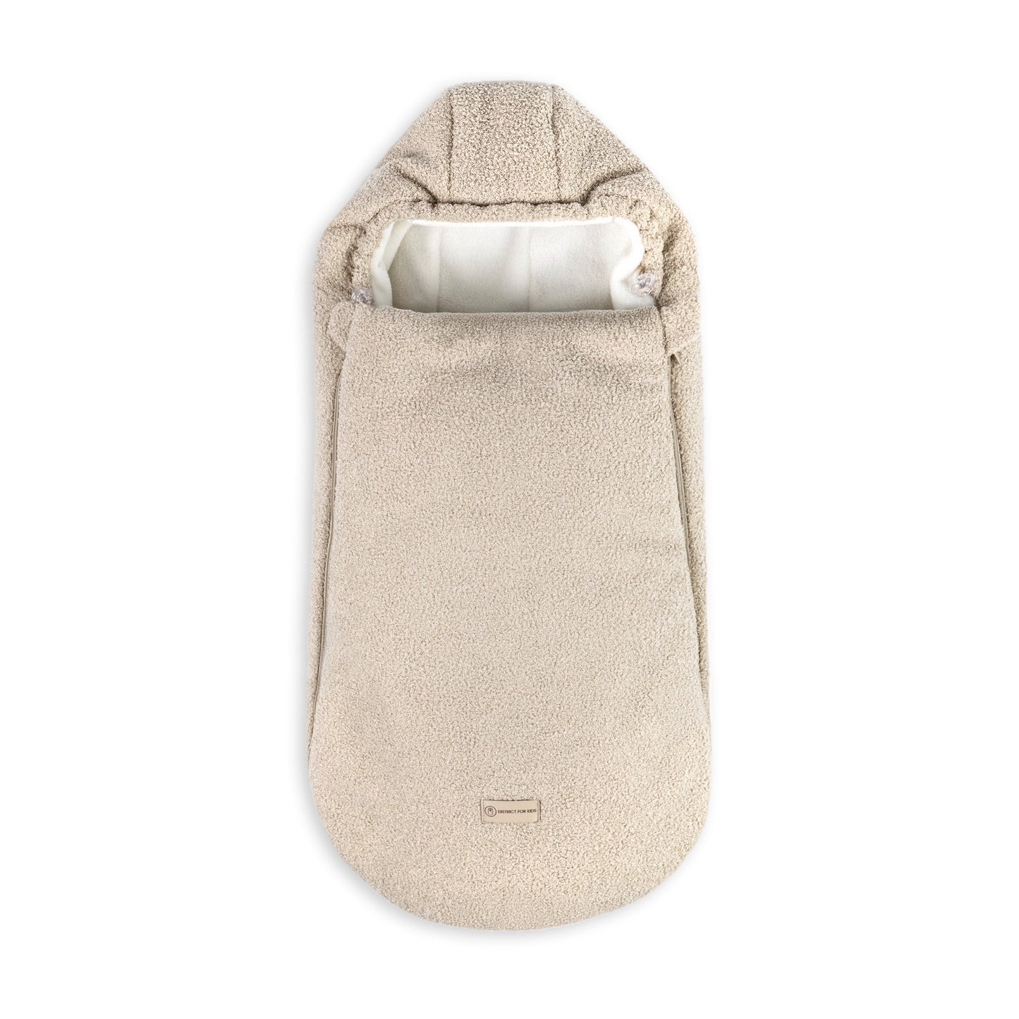 Winterfußsack Teddystoff Bouclé – für Kinderwagen & Autoschale