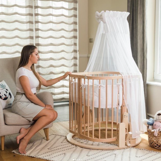 Himmelstange weiß universal Babybett Kinderbett Gitterbett Wiege Beistellbett