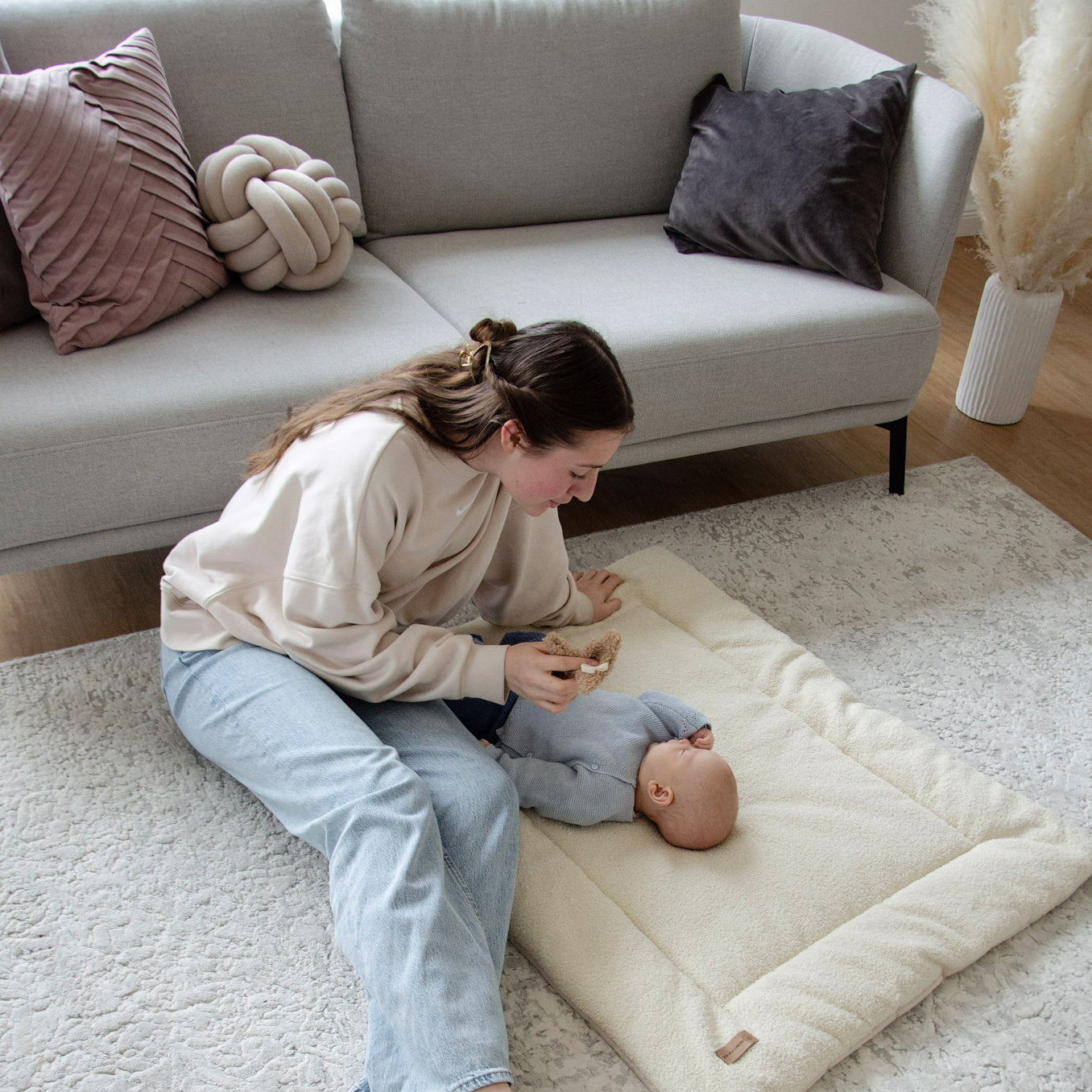 Krabbeldecke Teddy Bouclé - modern & kuschelig