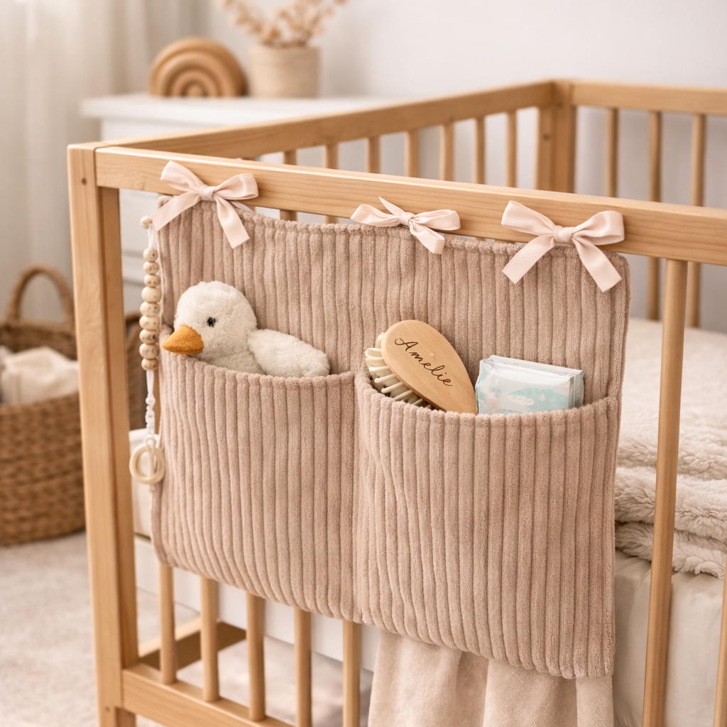 Babybett Organizer Cord - Aufbewahrung fürs Babyzimmer