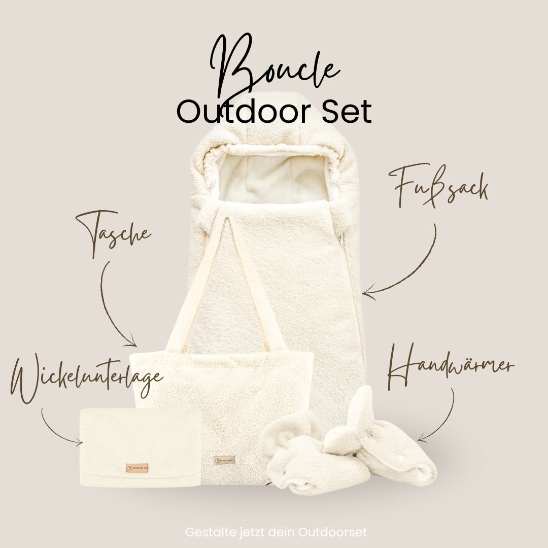 Handschuhe Bouclé Teddystoff Kinderwagen - Handwärmer