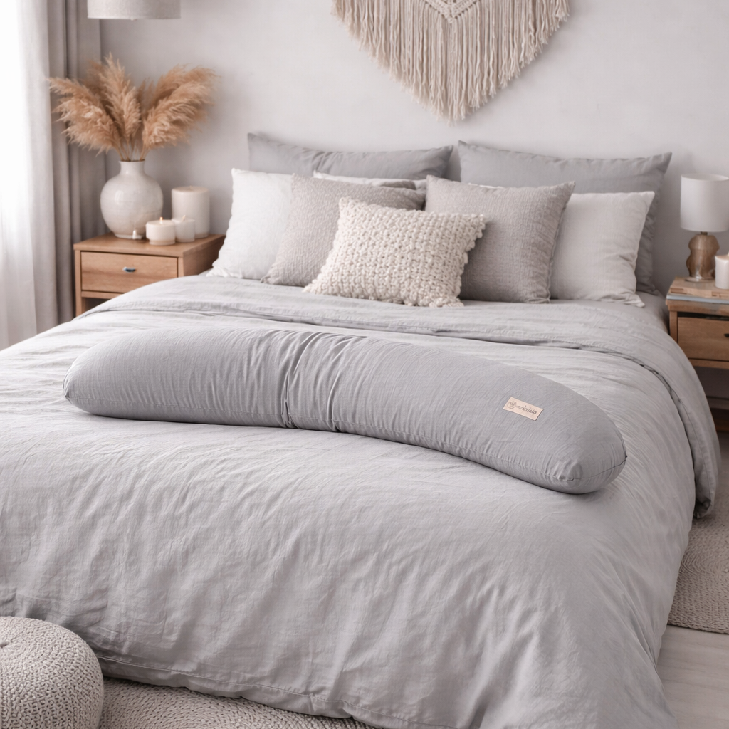 Stillkissen & Schwangerschaftskissen Musselin XXL - ergonomisch & vielseitig