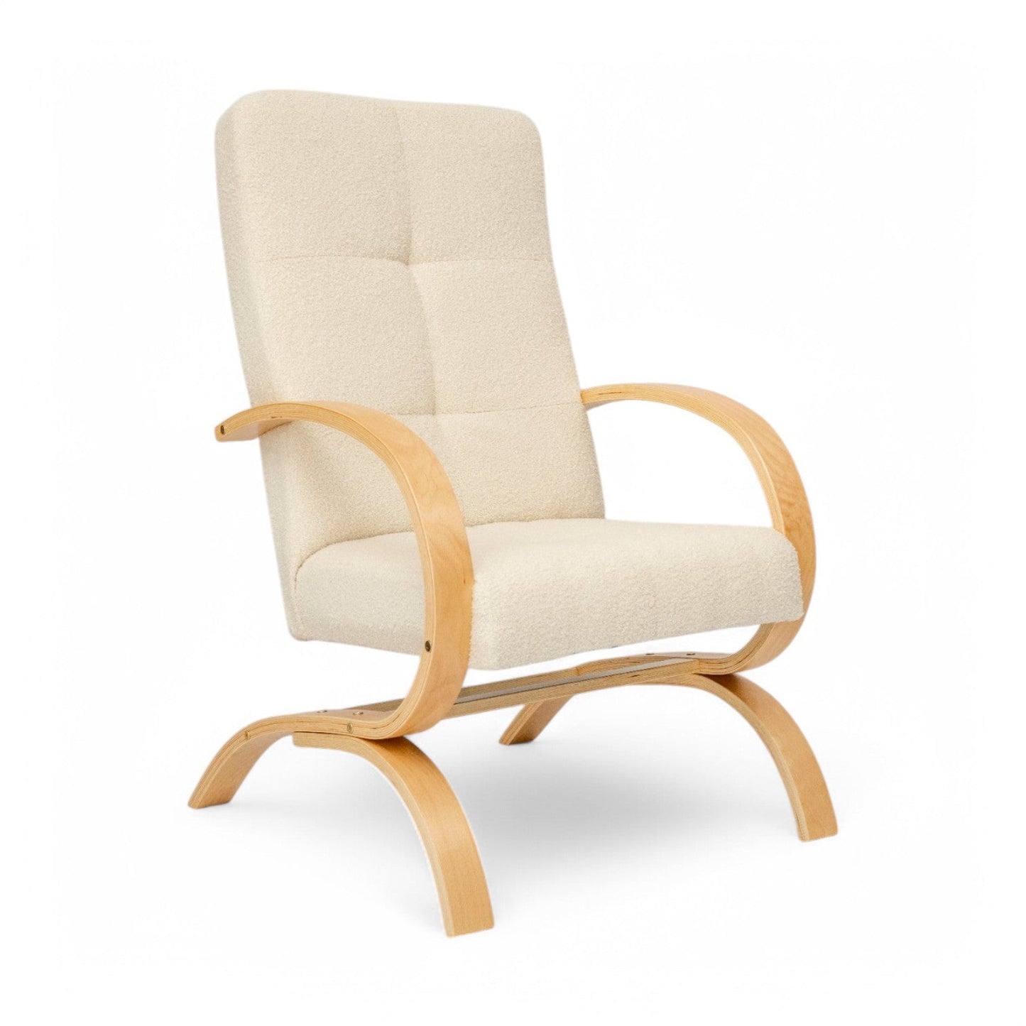 Stillsessel aus Teddystoff Bouclé – Ergonomisch, gemütlich & modern