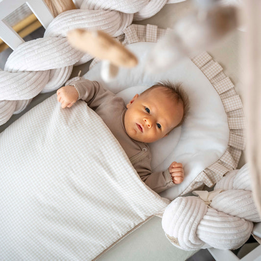 Babyschlafsack Dreamy Baumwolle kariert – Stylischer Ganzjahresschlafsack