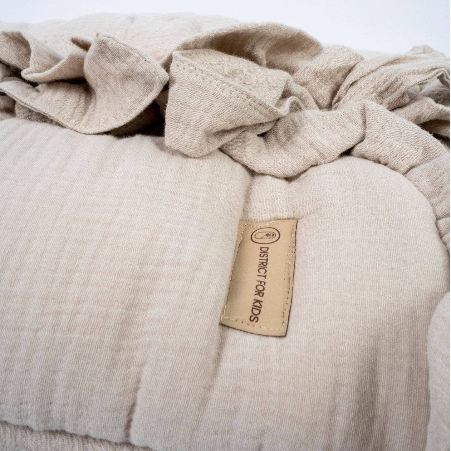 Babyschlafsack Cuddly Musselin mit Schleifen - ganzjähriger Puckschlafsack