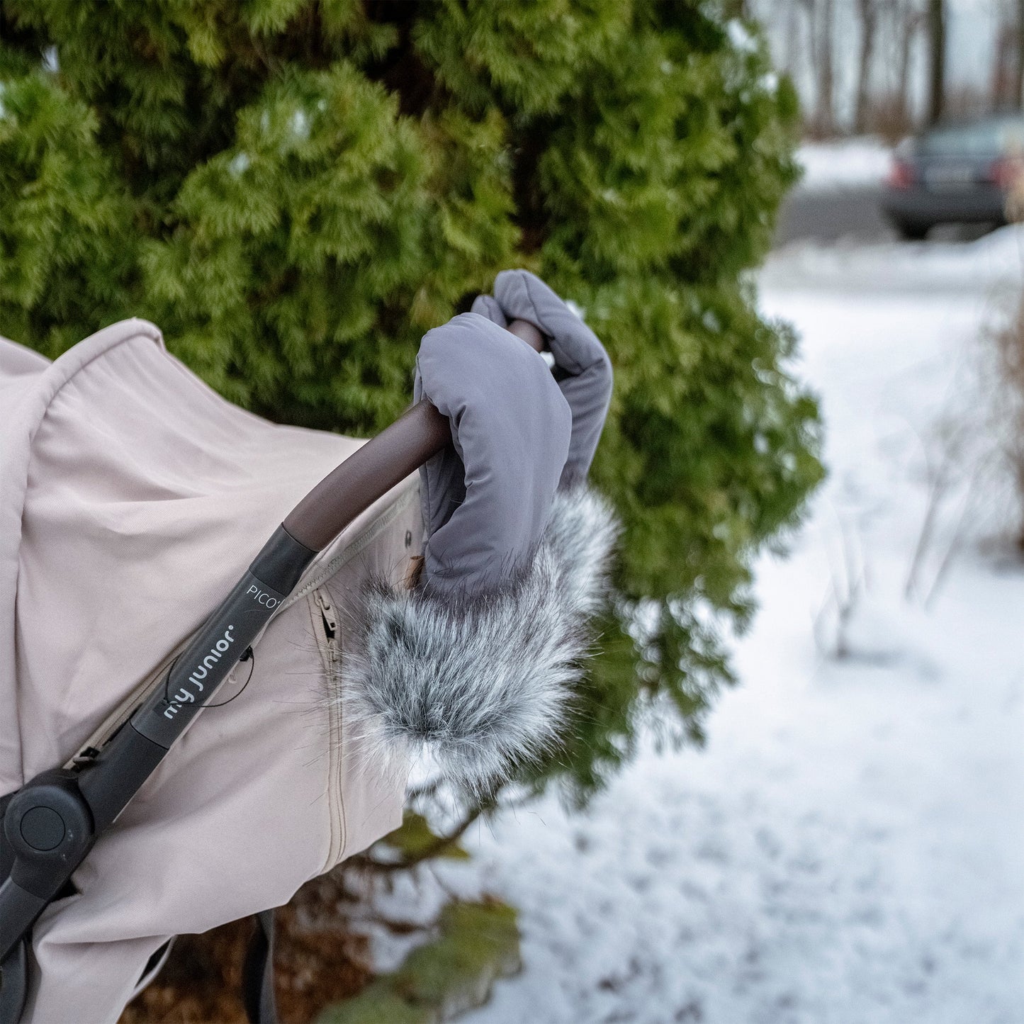 Handschuhe mit Fell für Kinderwagen – Handwärmer