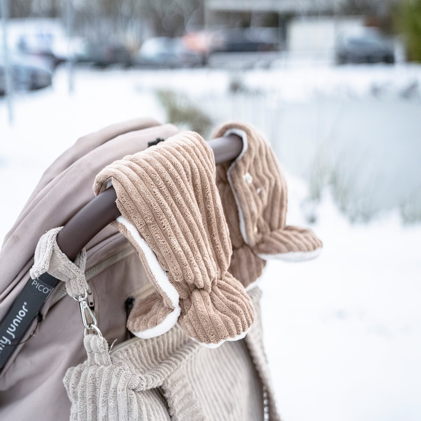 Handschuhe Cord für den Kinderwagen - Handwärmer