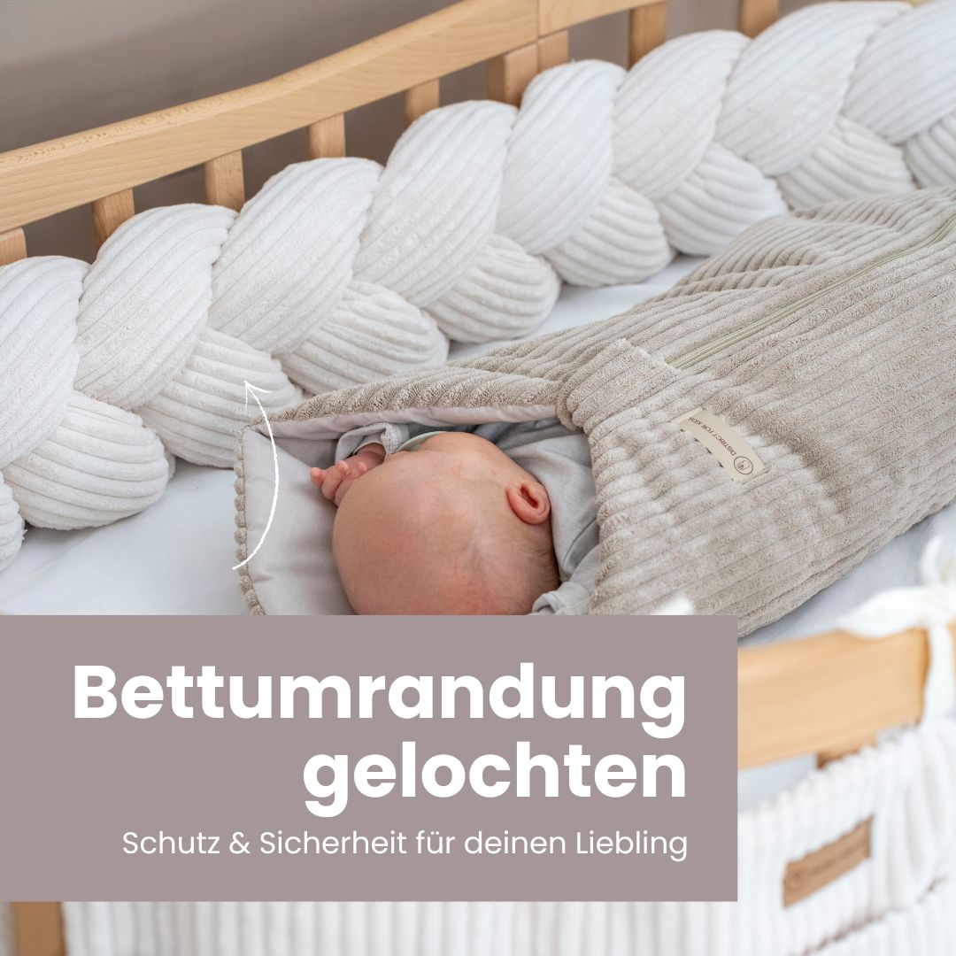 Bettschlange geflochten Cord – Kuschelige & robuste Bettumrandung