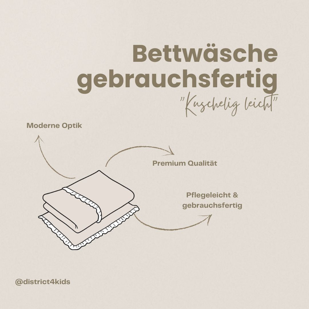 Bettwäsche gebrauchsfertig Musselin – Weich, Atmungsaktiv & Perfekt