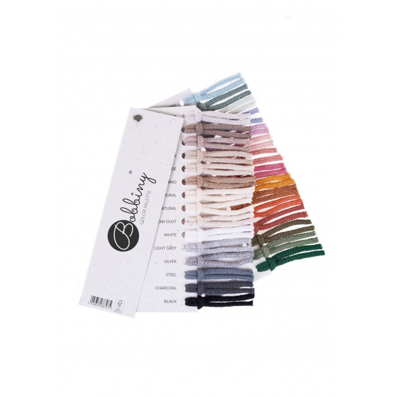 Farbpalette Bobbiny Cords Color Chart