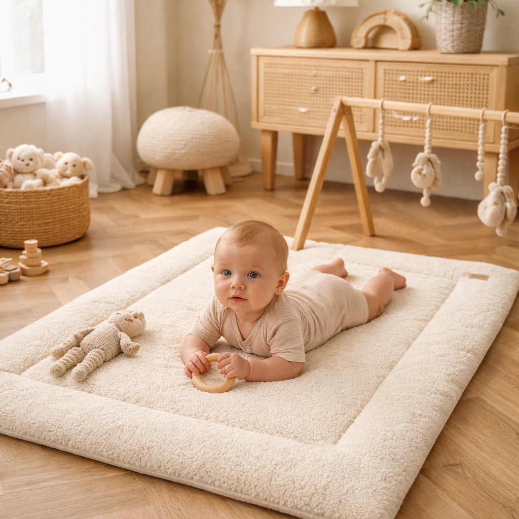 Krabbeldecke Teddy Bouclé - modern & kuschelig