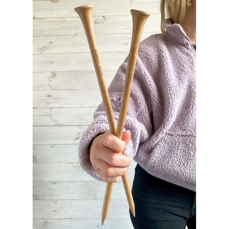 Bobbiny Stricknadeln Buchenholz