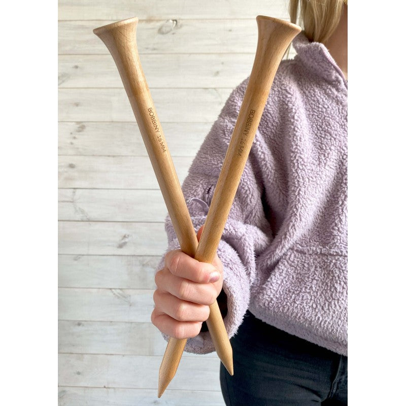 Bobbiny Stricknadeln Buchenholz