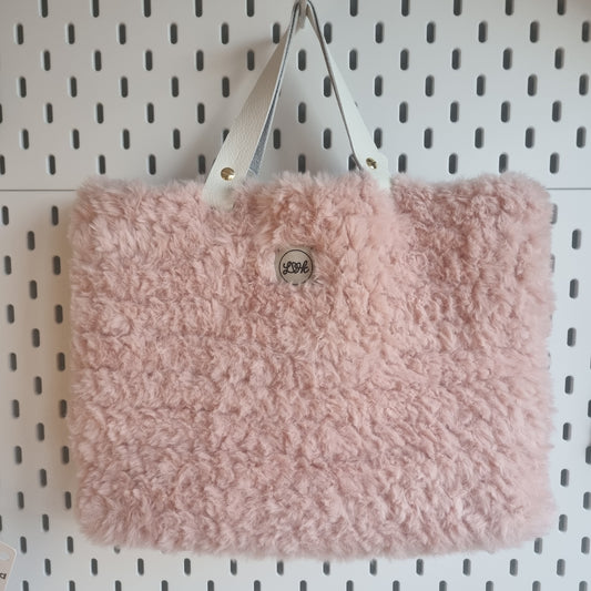 Cozy faux fur handbag