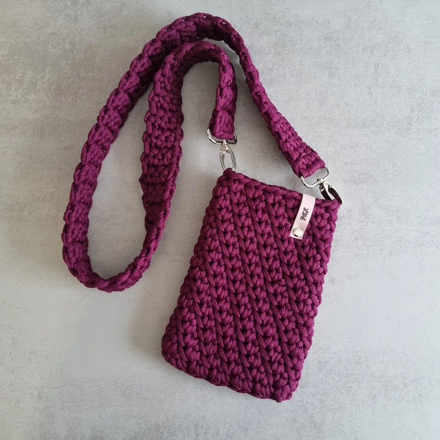 How To Crochet A Tubular Rope Purse Handle, Strap - YouTube