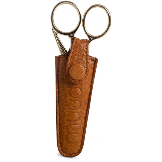 MUUD Espoo handmade leather case for yarn scissors scissor case