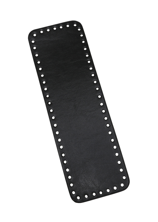Bag bottom imitation leather 31x10 cm Black