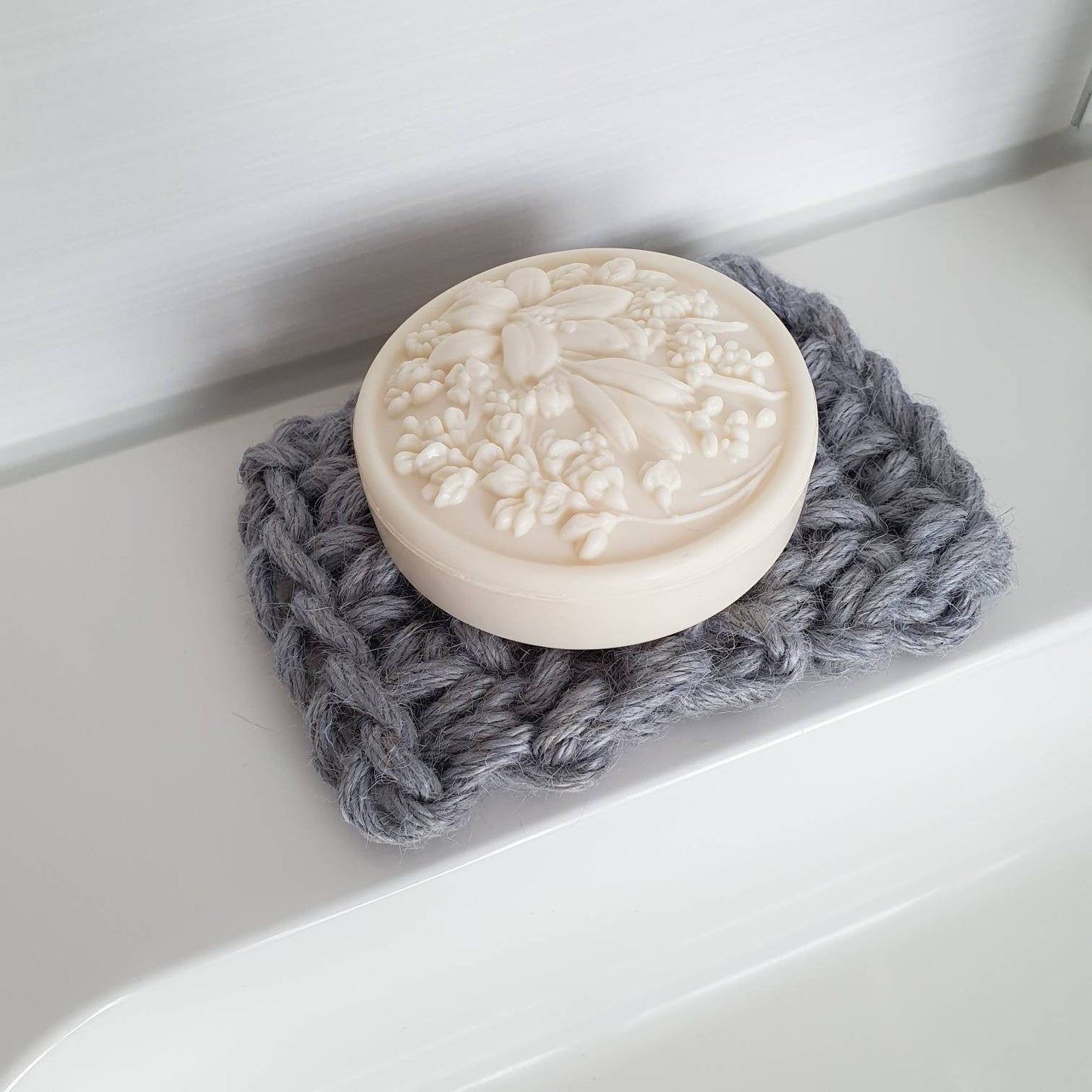 Base de savon crochetée en jute 100% naturel, robuste durable et sans plastique