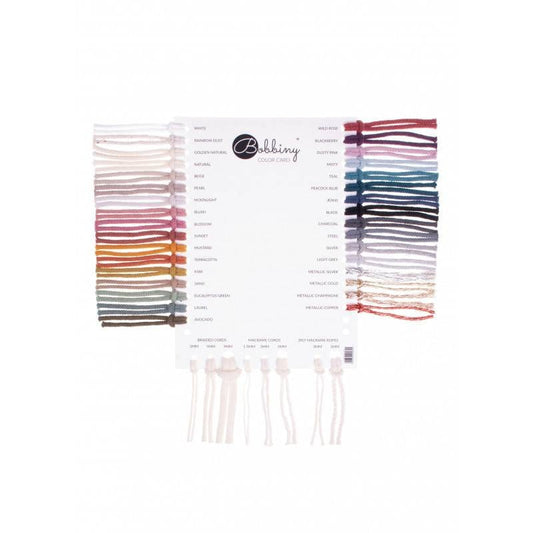 Farbpalette Bobbiny Cords Color Chart