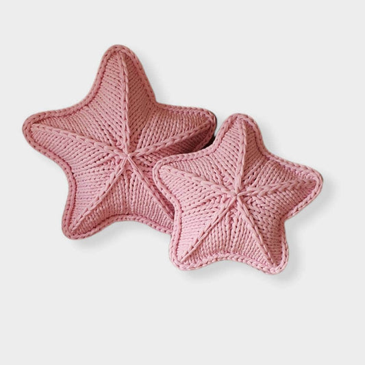 Cojín decorativo estrella de algodón reciclado